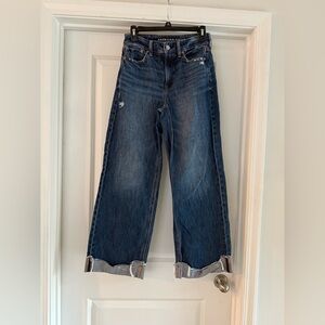 American Eagle super high-rise baggy wide leg 0 short